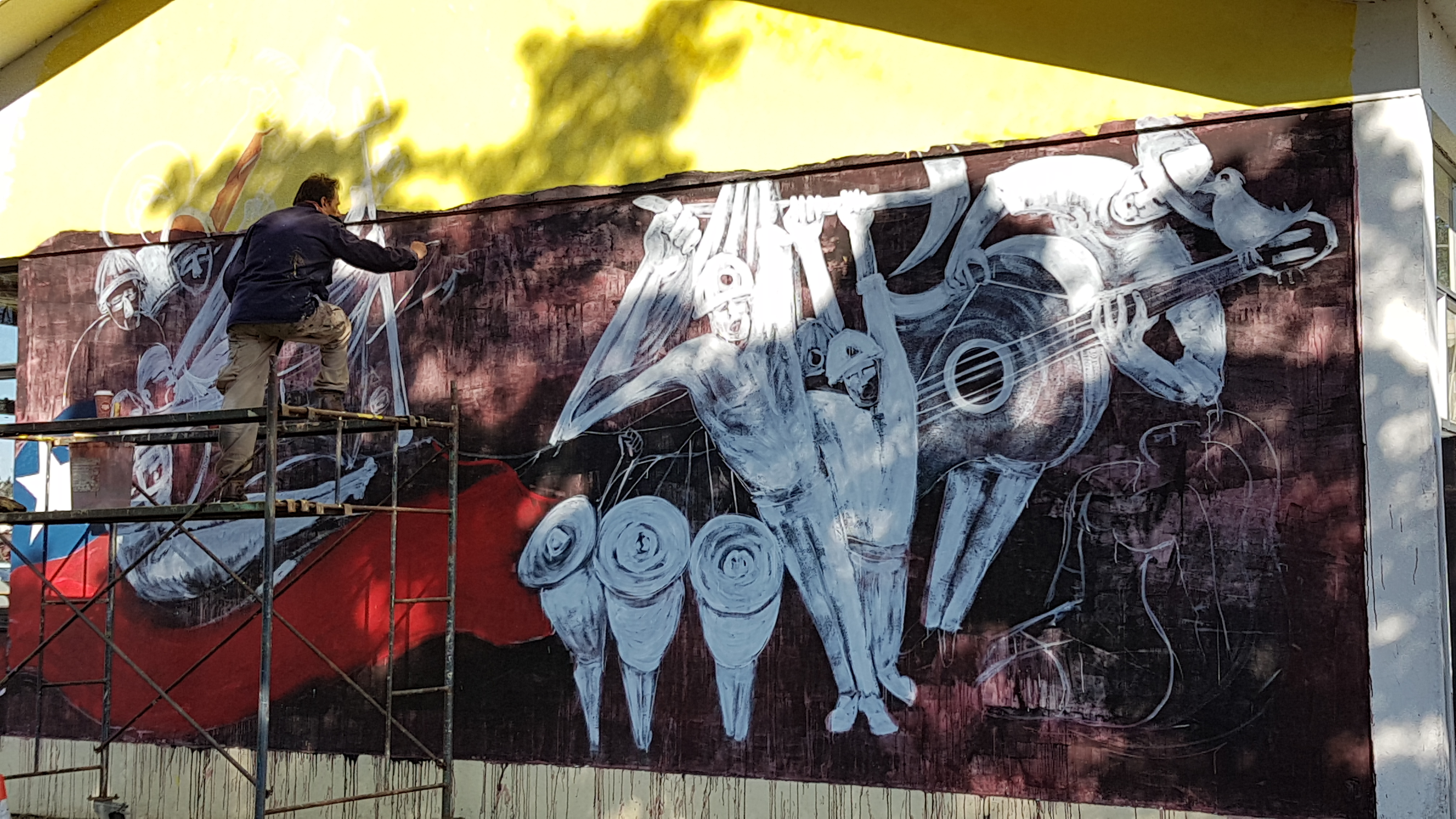 “Pintar en las universidades es otra manera de transformar desde el arte”
