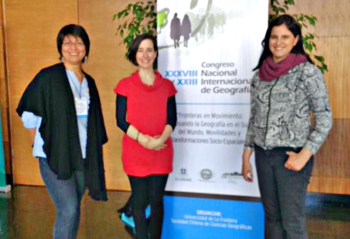 Investigadoras del CEDER Santiago participan en Temuco en el Congreso Nacional e Internacional de Geografía