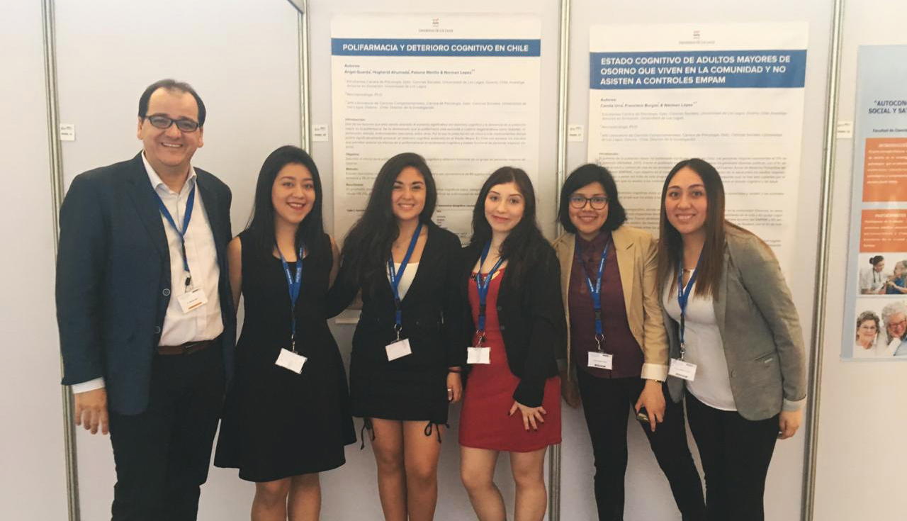 Estudiantes de Psicología participan en Congreso Internacional de Geriatría en Valdivia