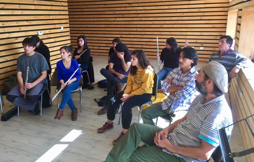 Estudiantes de Chiloé  participan de un inédito Taller Anual de Flauta Traversa para Escolares y Profesores de Música