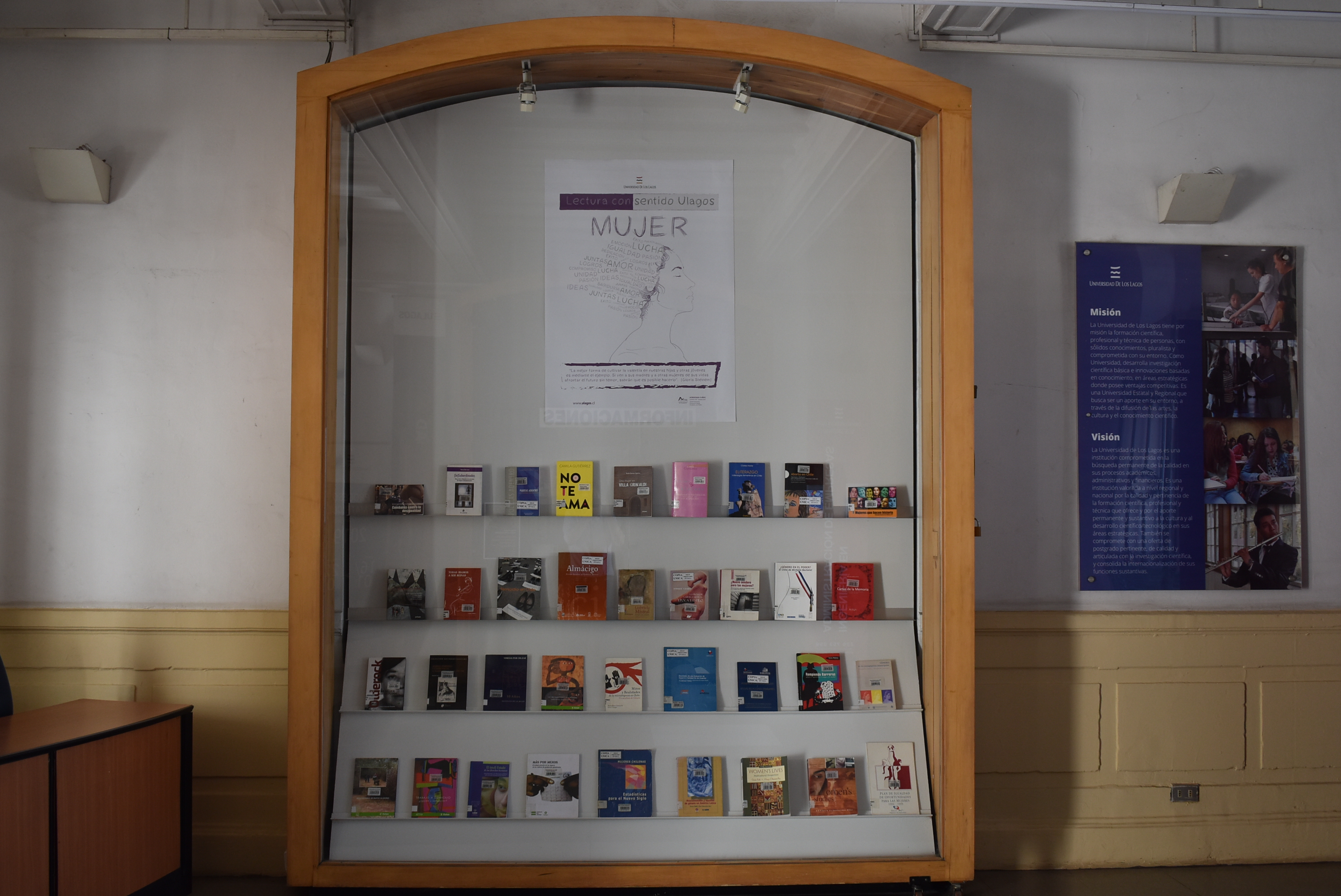Biblioteca Sede Santiago comenzó ciclo mensual de exposiciones con libros dedicados a la mujer y el feminismo