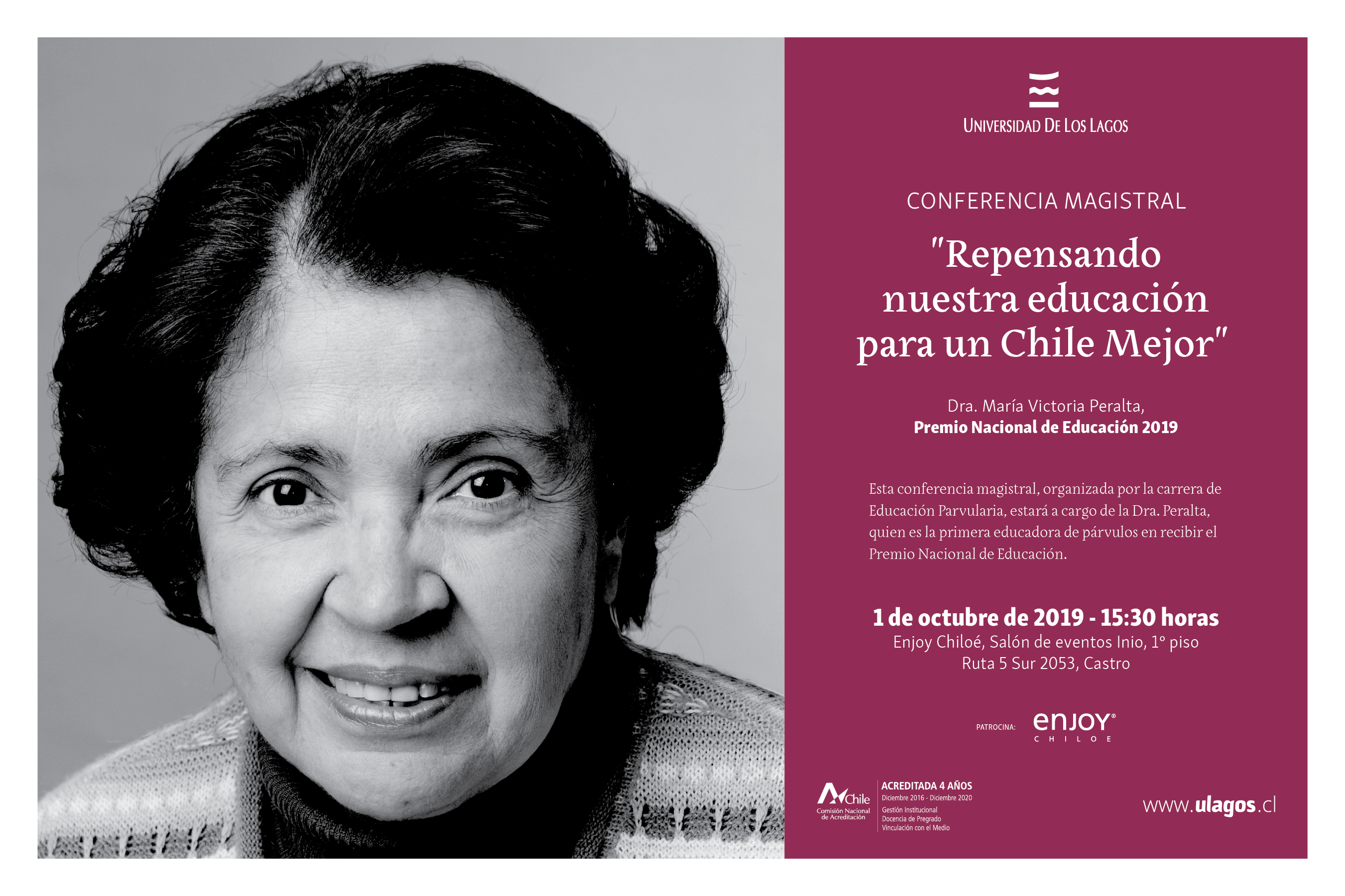 Premio Nacional de Educación 2019 dictará conferencia este martes en Castro