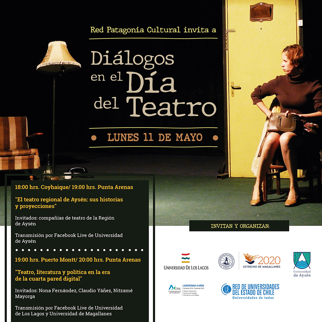 Red Patagonia Cultural invita a diálogos desde el sur en el Día del Teatro