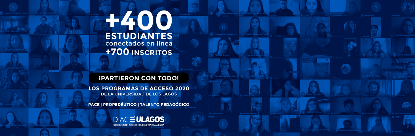 Programas de Acceso de la ULagos 2020 se instalan con fuerza en la modalidad online
