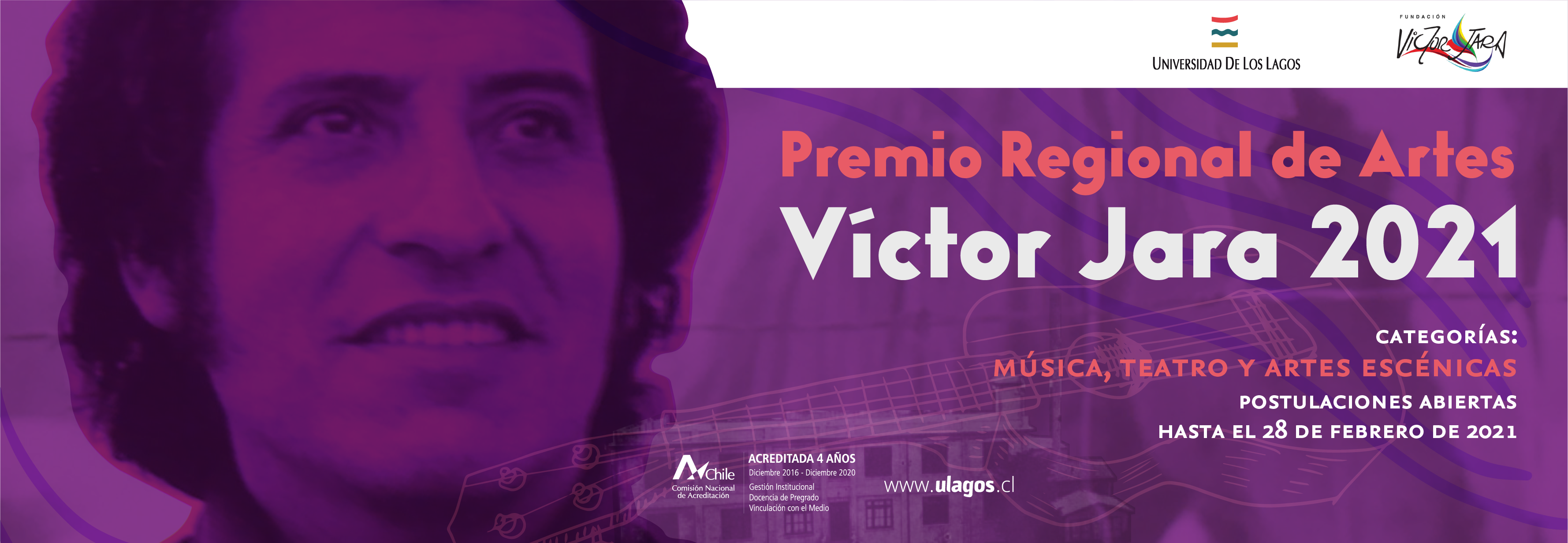 Abren convocatoria a artistas de la Región de Los Lagos para el Premio Víctor Jara