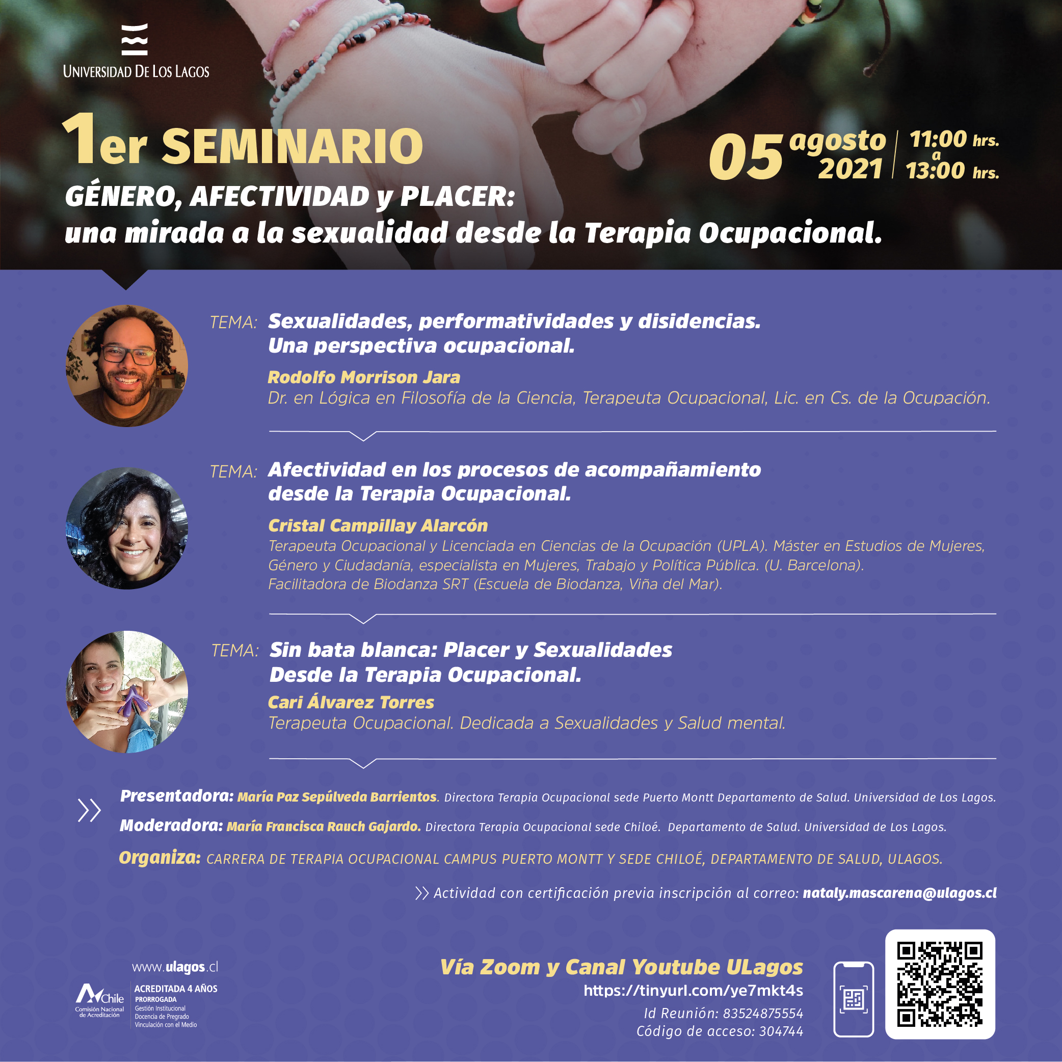 Terapia Ocupacional ULagos realizará seminario sobre género y sexualidad