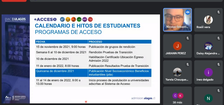 La ULagos refuerza su compromiso con la educación pública con más de 2 mil estudiantes de educación media inscritos/as en los Programas de Acceso