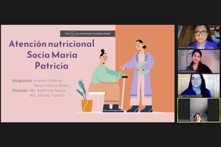Estudiantes ULagos apoyan a personas mayores y mujeres jefas de hogar del país en Taller de Nutrición clínica