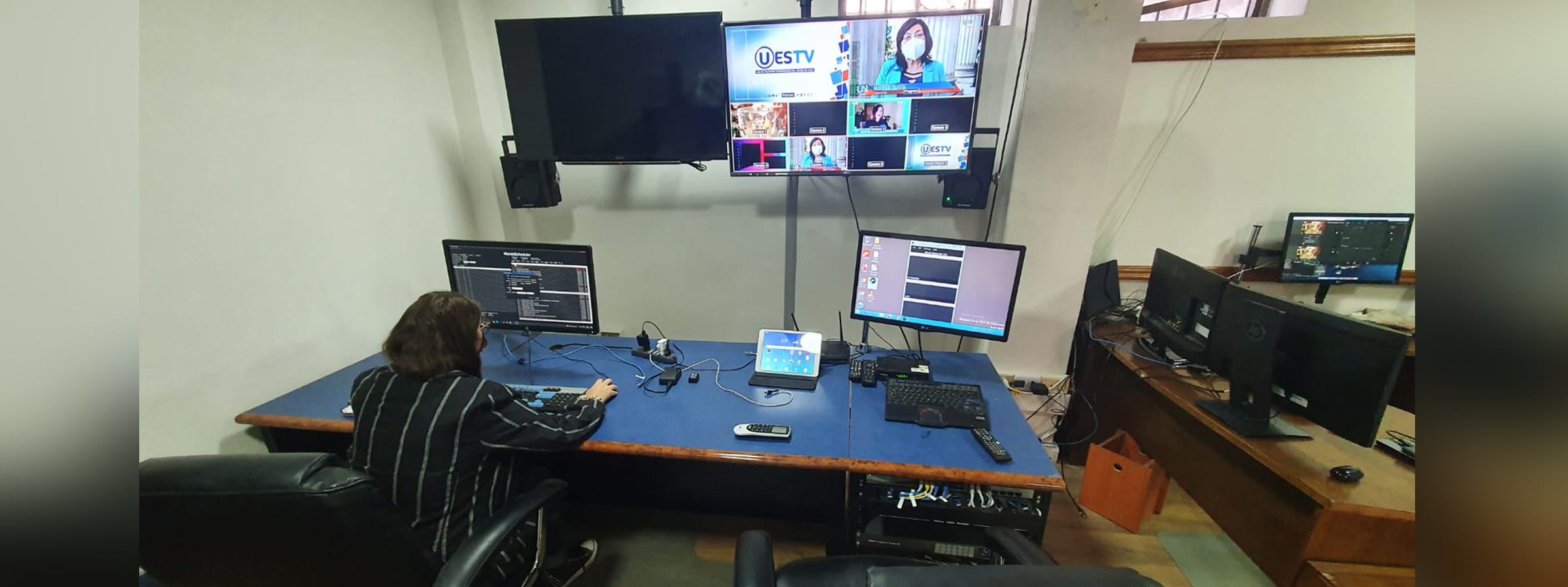 UESTV, el canal de las Universidades de Estado, instaló sus estudios en la Sede Santiago de la Universidad