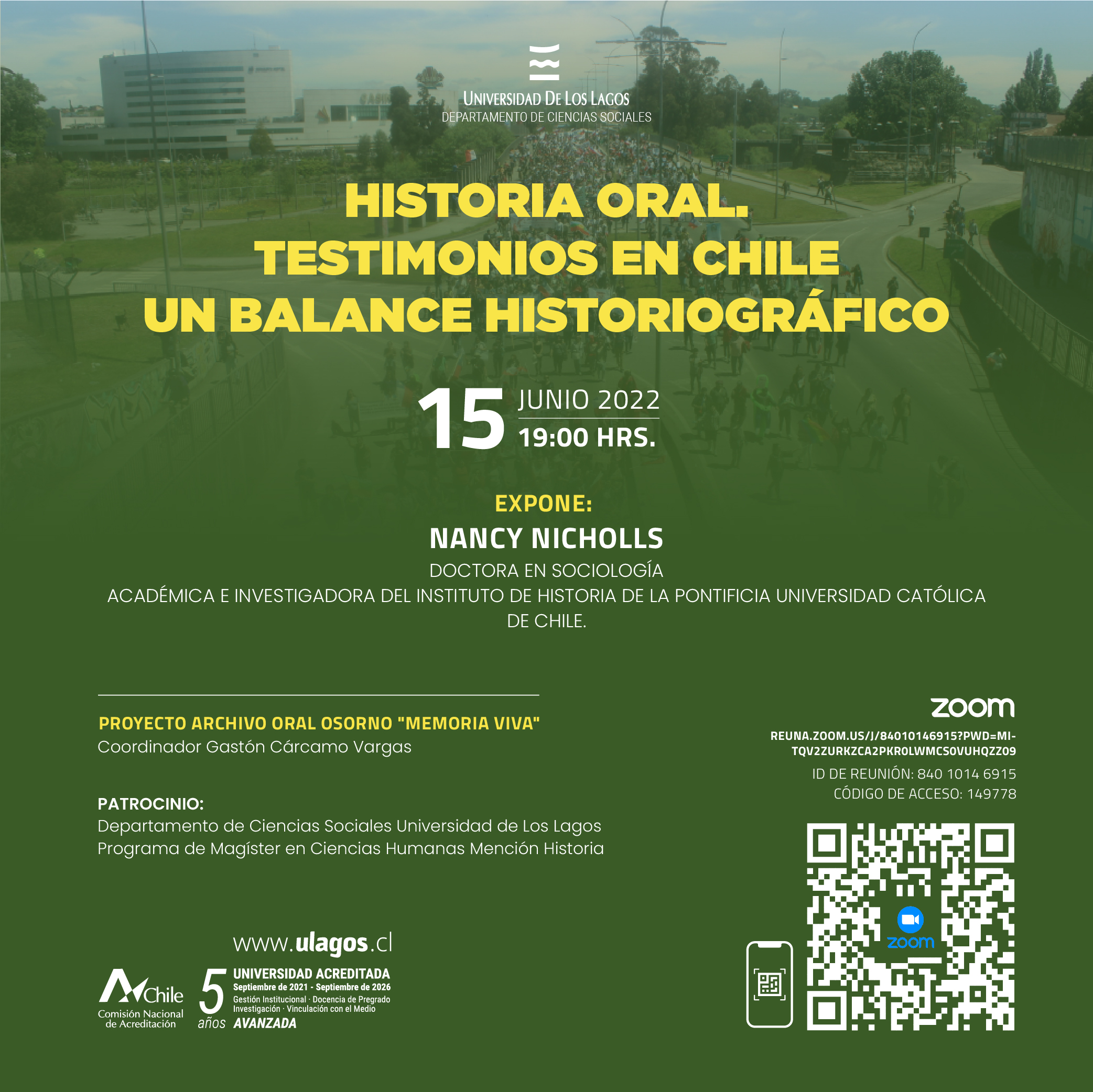 «Historia Oral. Testimonio en Chile, un balance historiográfico»