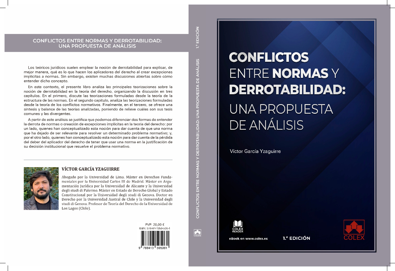 Académico de la ULagos publica libro sobre la noción de derrotabilidad en la teoría del Derecho