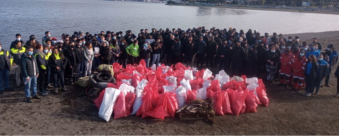 Estudiantes de carreras técnicas ULagos participan en limpiezas de playas del borde costero