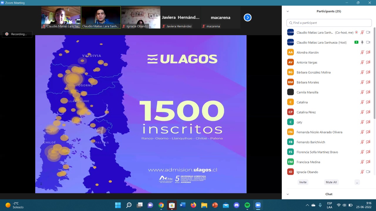 Con evaluación positiva de estudiantes se iniciaron clases de Programas de Acceso ULagos virtuales