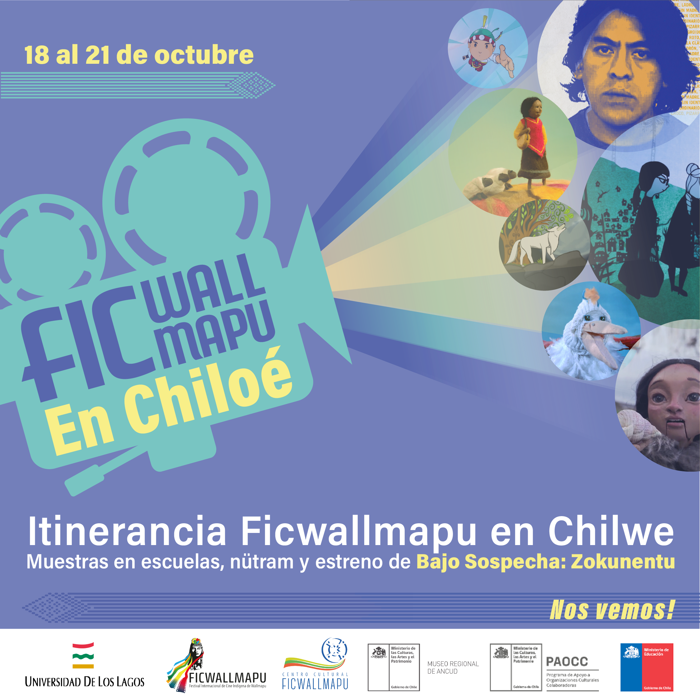 Festival de Cine Indígena Ficwallmapu se desarrolla en Chiloé