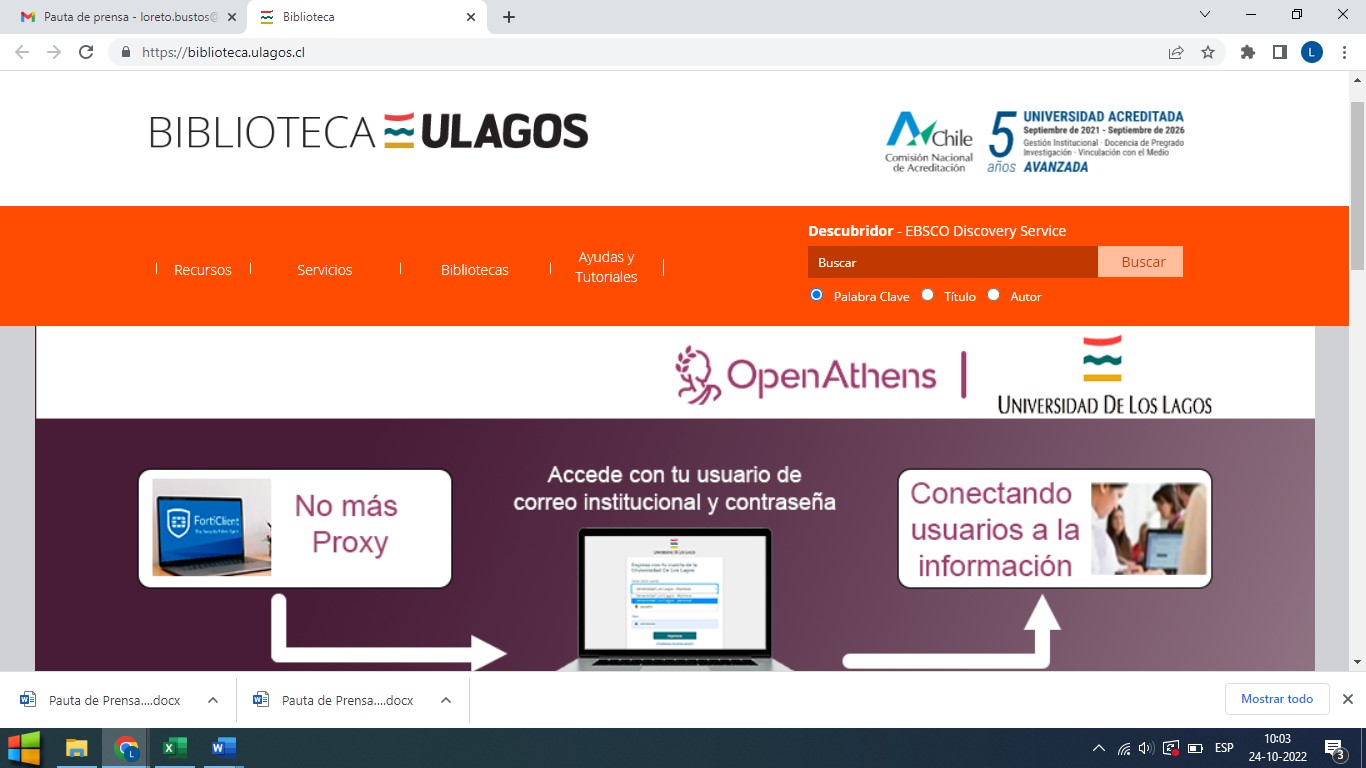 Dirección de Bibliotecas implementa nuevo y potente sistema integrado de búsquedas