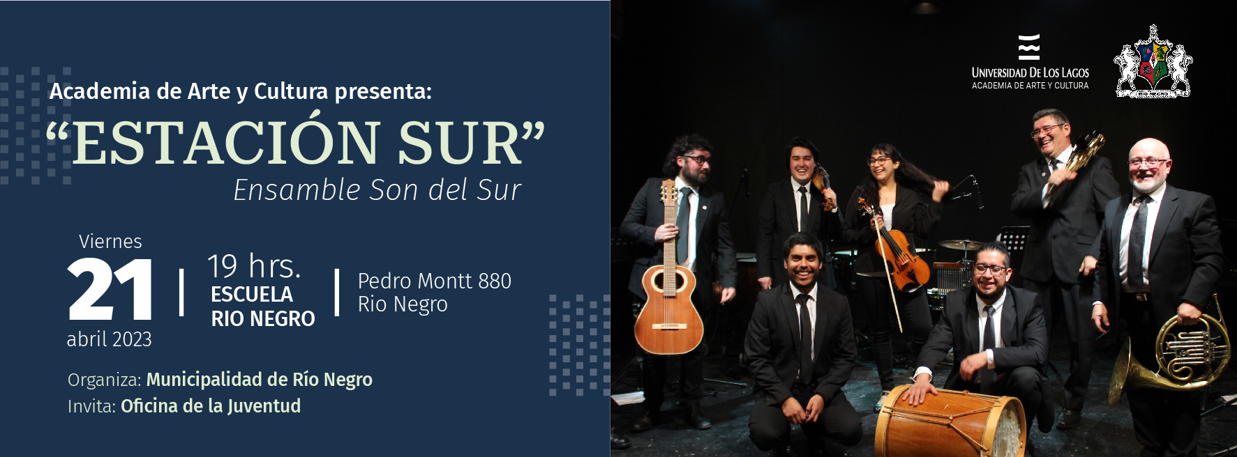 Con música latinoamericana el Ensamble de la ULagos promete sorprender al público de Río Negro