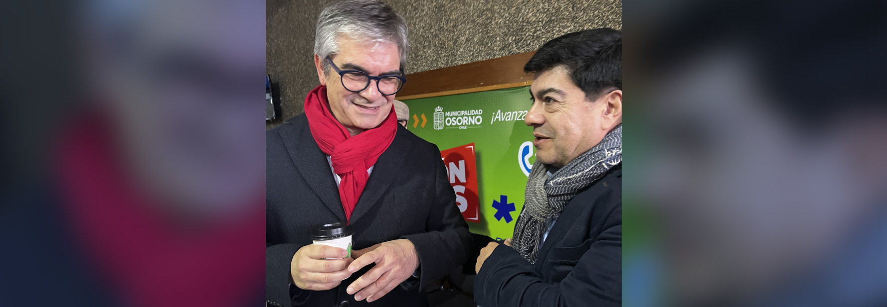 Ministro Marcel y Rector Garrido se encuentran en Osorno