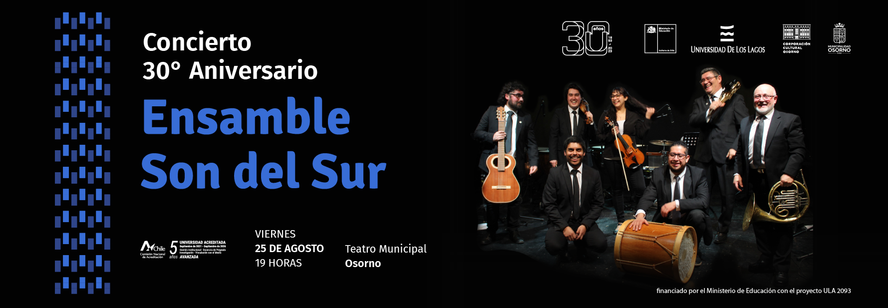 ¡Celebremos juntos! Ensamble Son del Sur conmemora el 30° Aniversario de la Universidad de Los Lagos
