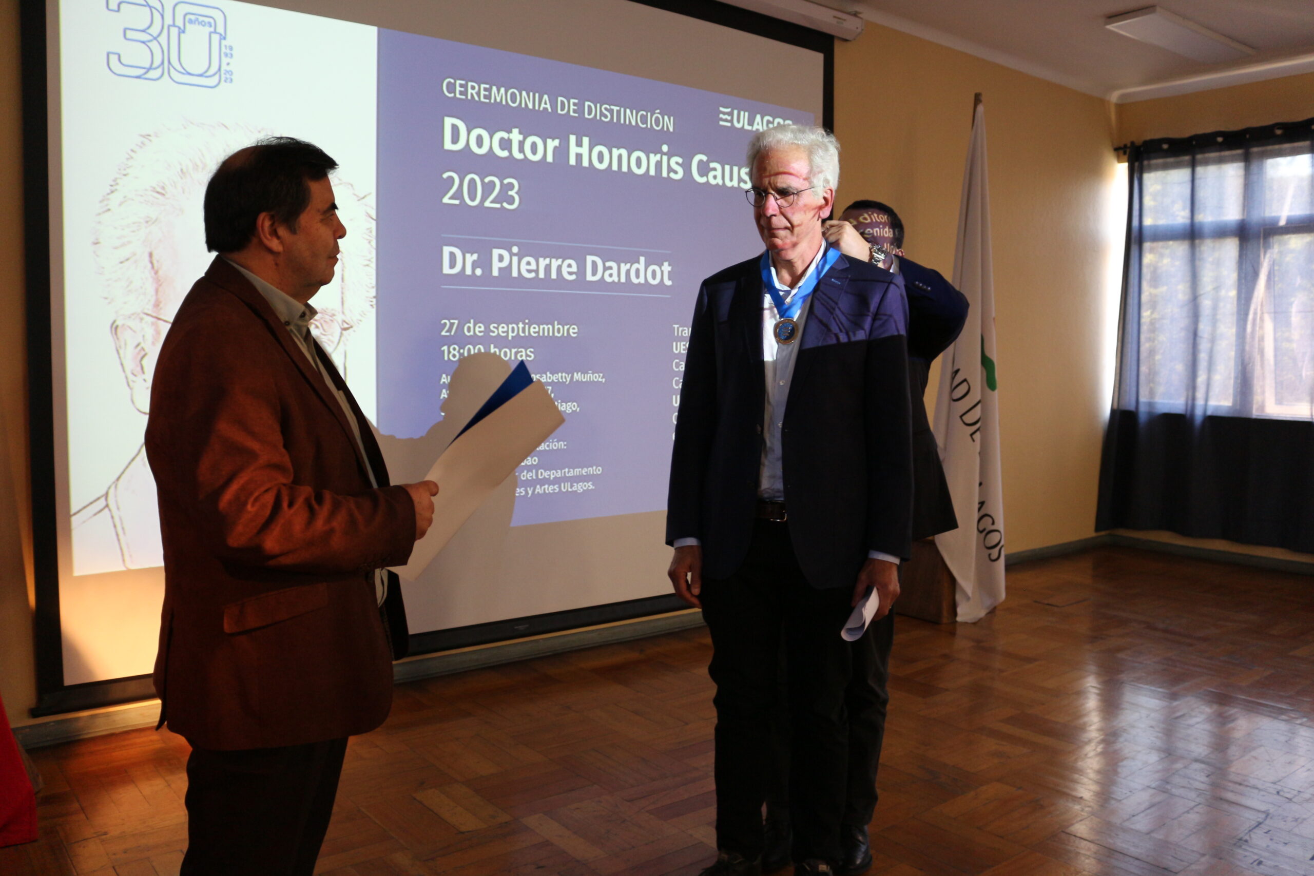 ULagos distingue al filósofo francés Pierre Dardot como Dr. Honoris Causa
