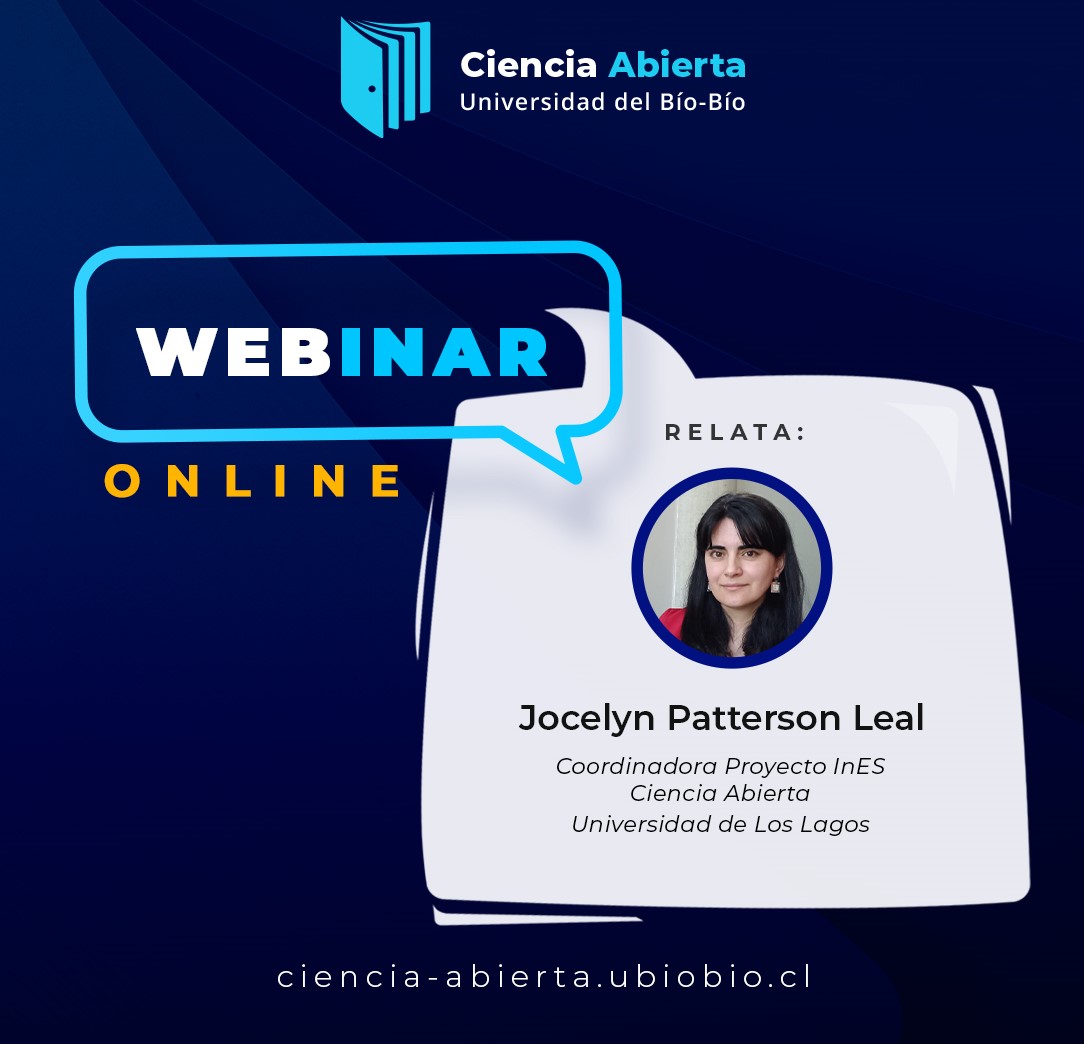 Coordinadora de Ciencia Abierta ULagos realizó webinar para la Universidad del Bío Bío