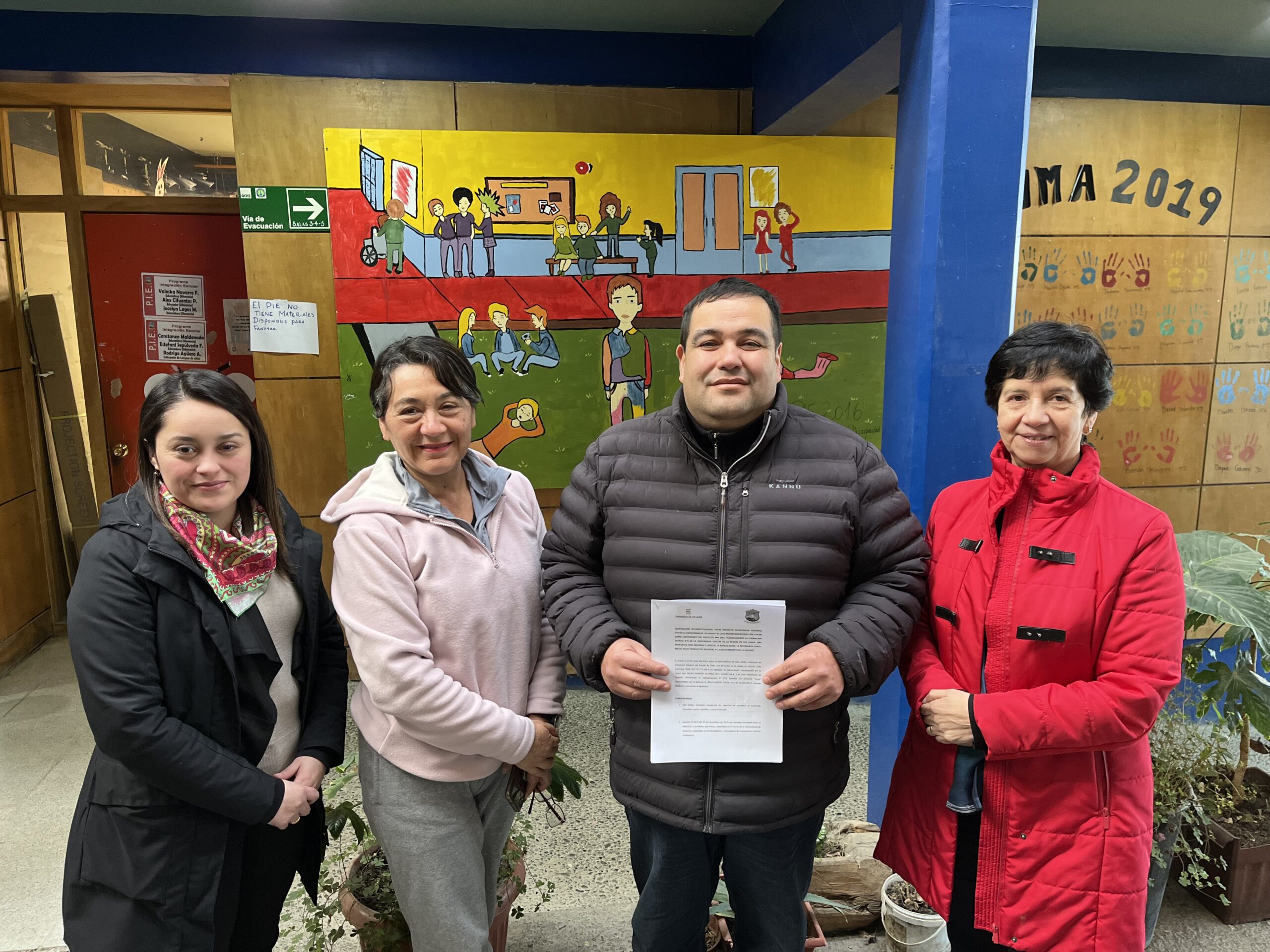 Ulagos firma convenio de articulación con Liceo Politécnico de Quellón 