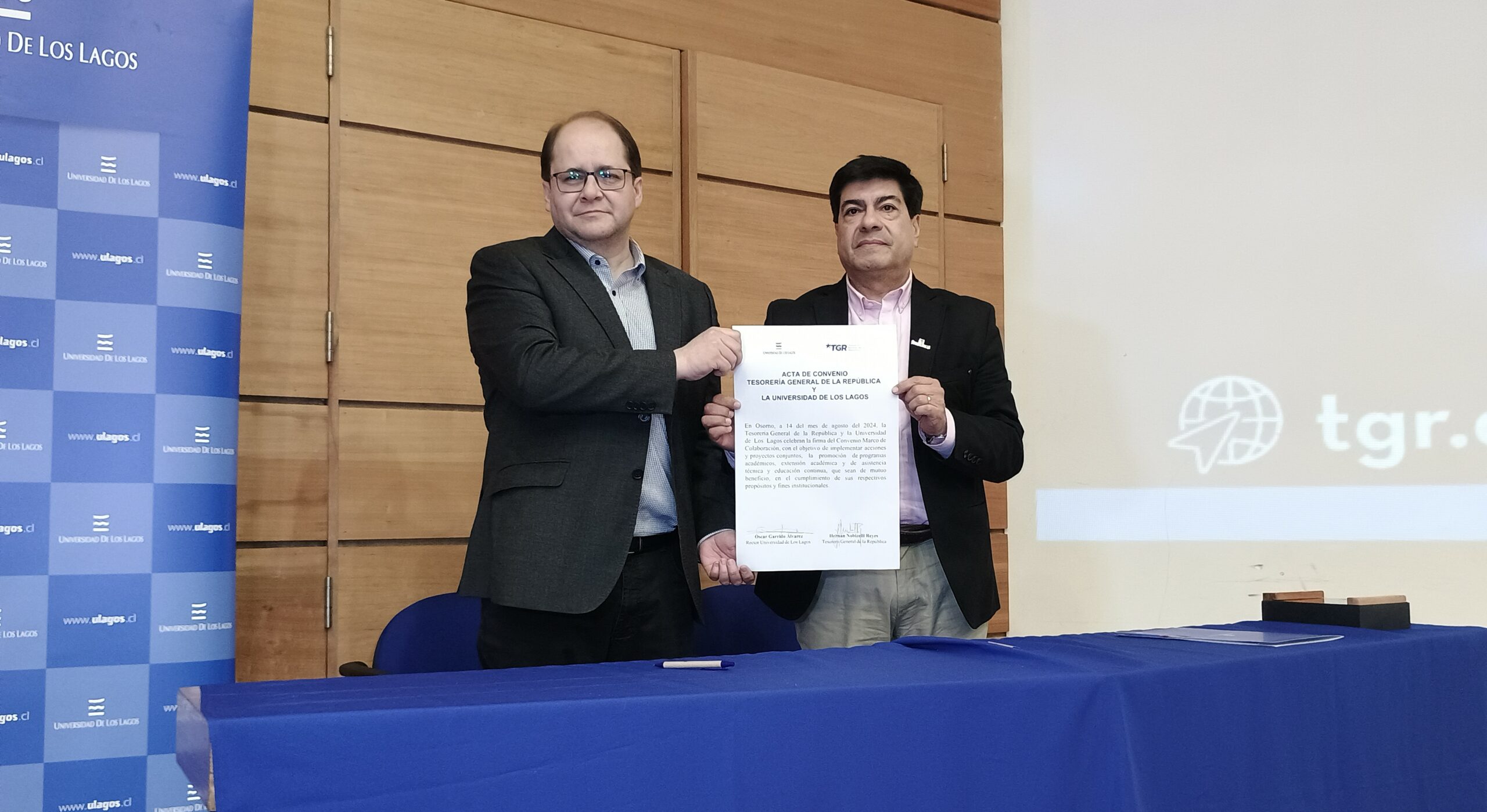 ULagos y Tesorería General de la República firman importante convenio de colaboración