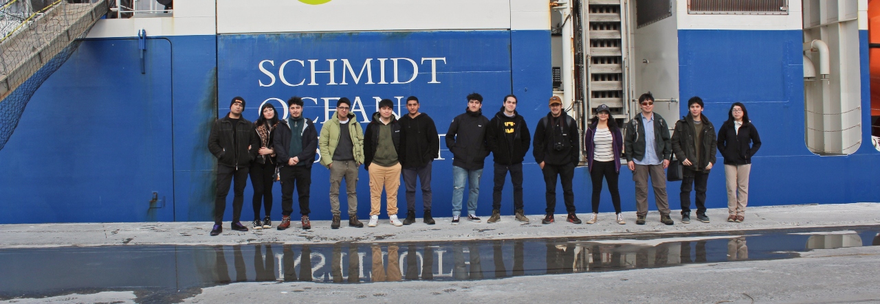 Estudiantes de Biología Marina conocieron el buque Falkor (too) de Schmidt Ocean Institute