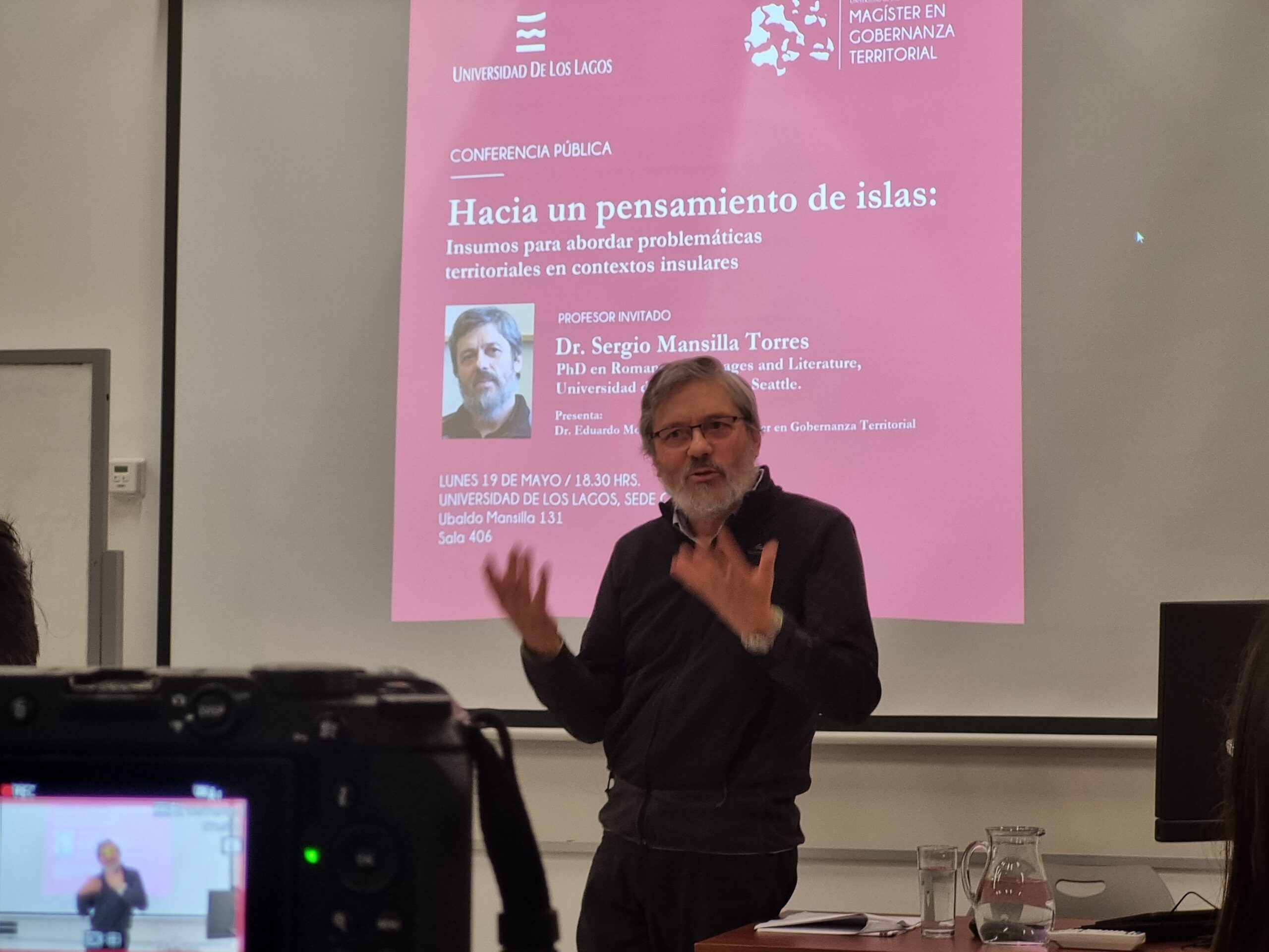 El gran desafío de los estudios insulares: Sergio Mansilla en el Magíster en Gobernanza Territorial