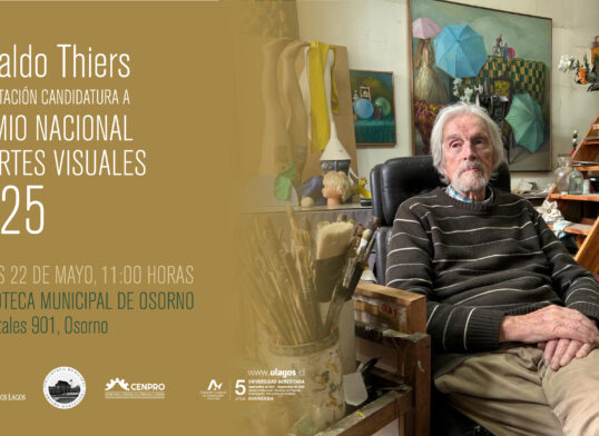 Artista Osvaldo Thiers se presenta como candidato a Premio Nacional de Artes Visuales 2025