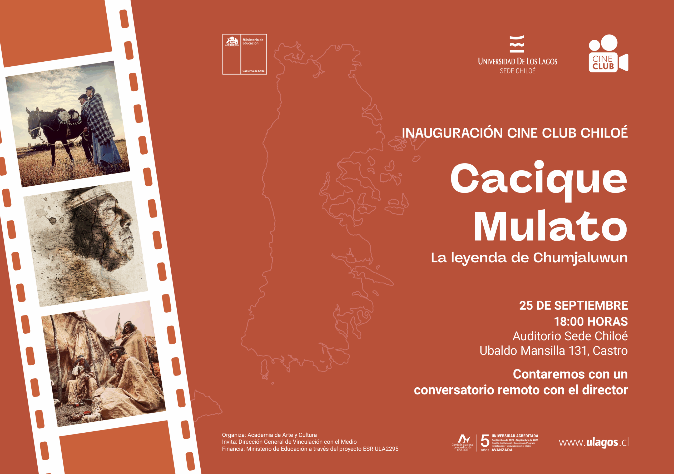 ULagos Chiloé inaugurará Cine Club con estreno de película patrimonial