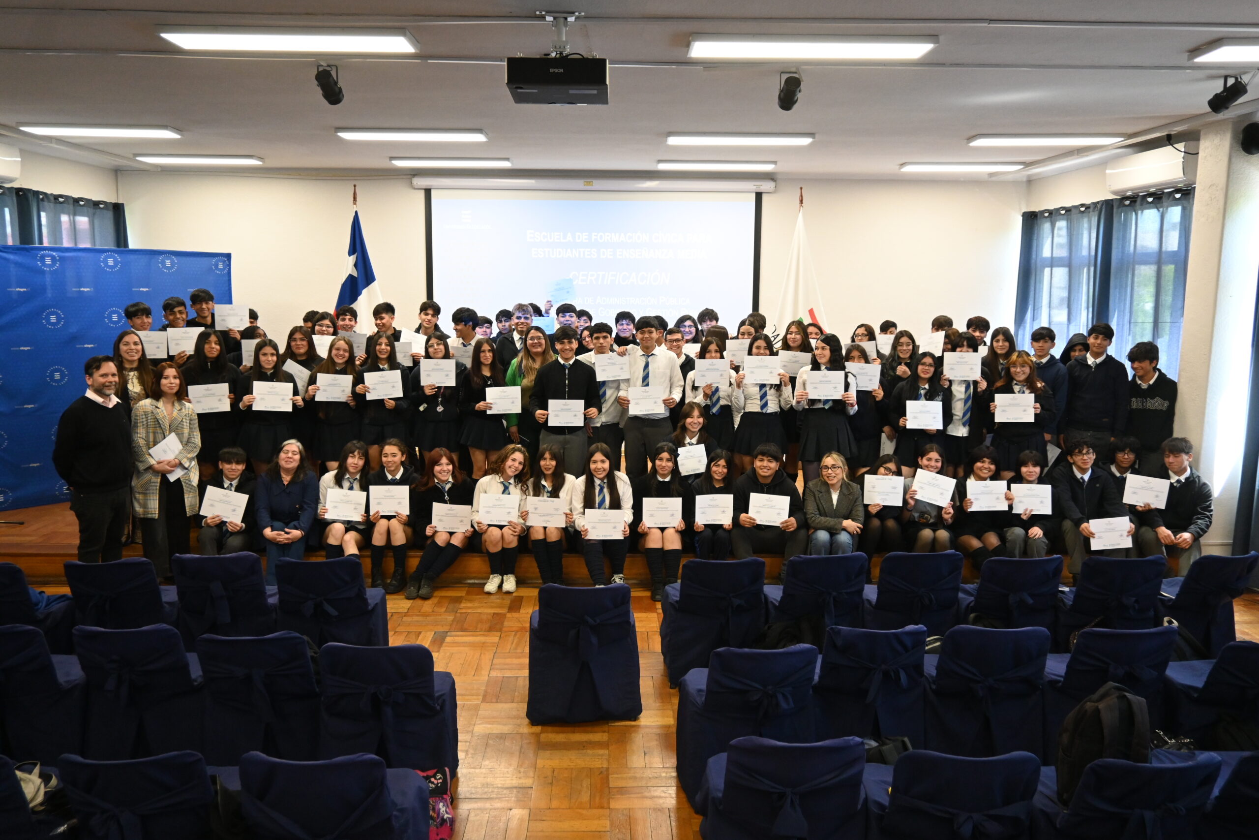 Estudiantes de San Bernardo participan en segunda jornada de Escuela Cívica en la ULagos