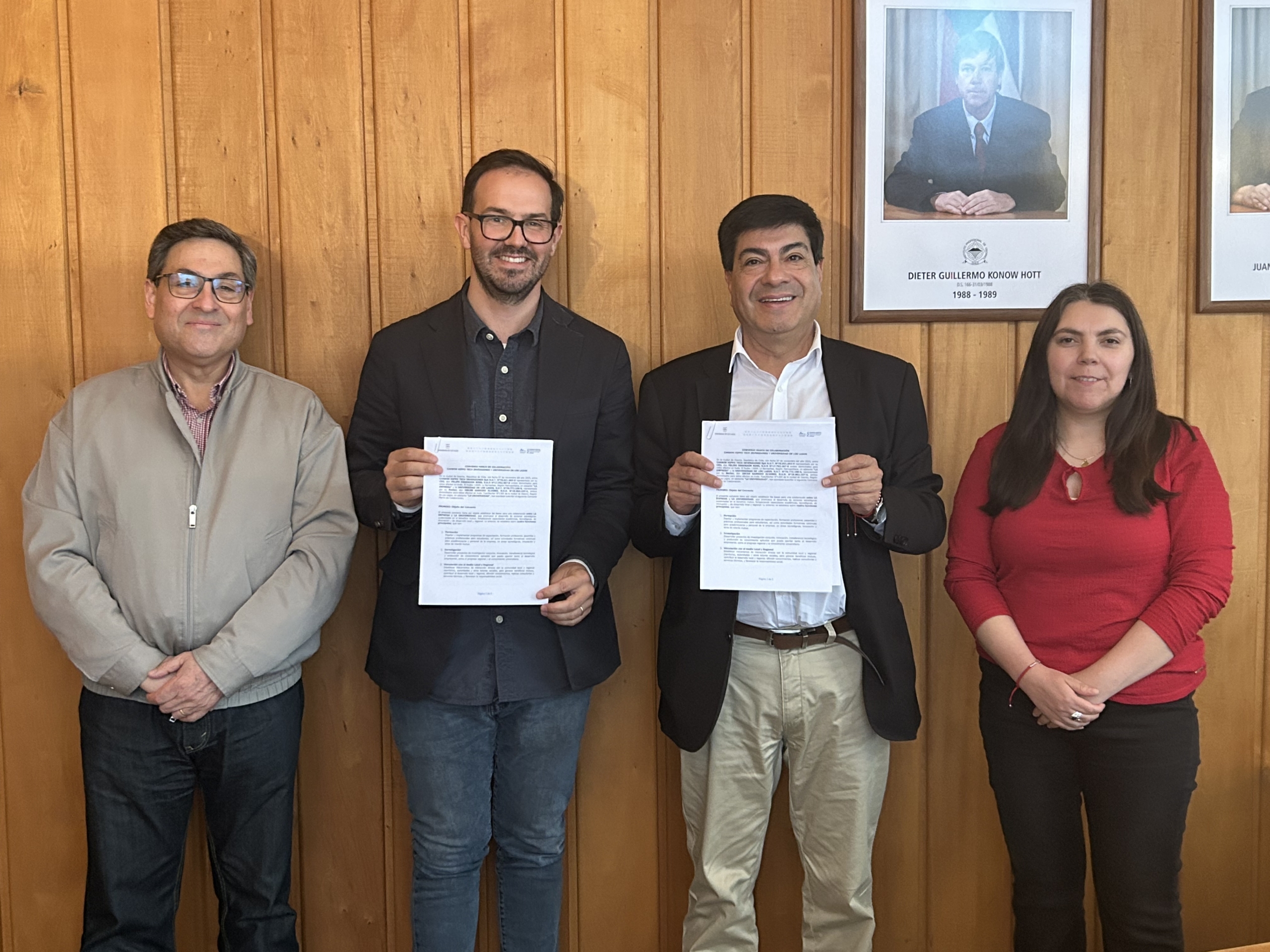 ULagos firma convenio con empresa para aportar con soluciones en innovación y desarrollo para la región