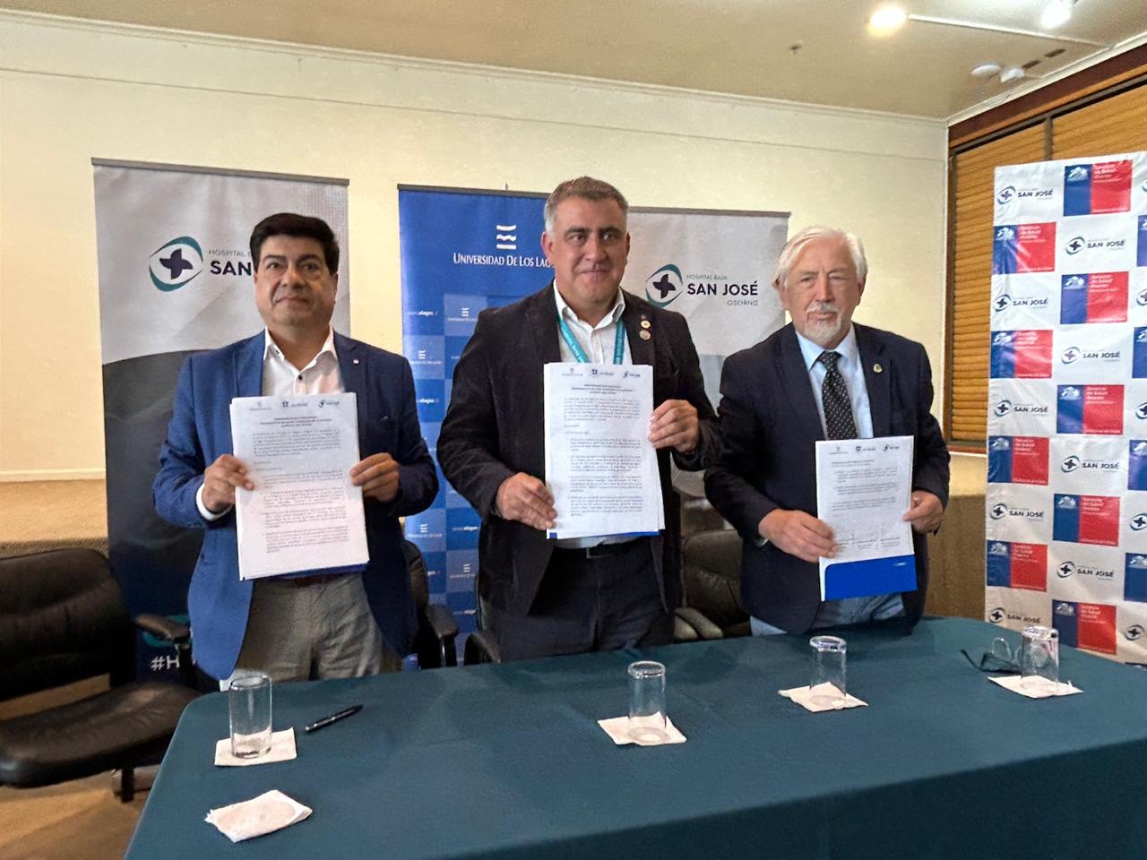 ULagos, UFRO y Hospital Base de Osorno sellan alianza estratégica para fortalecer la formación médica