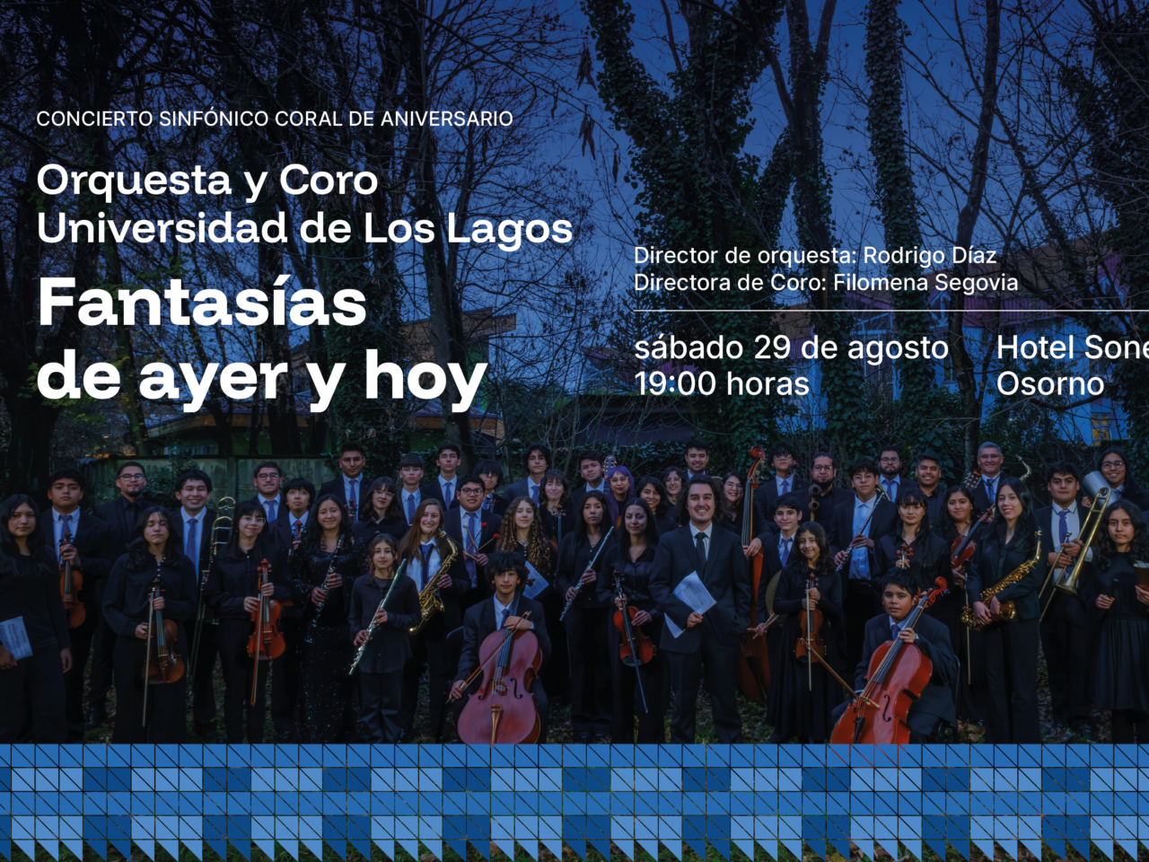 ULagos celebra sus 33 años con un gran concierto sinfónico coral que une cine, música y territorio