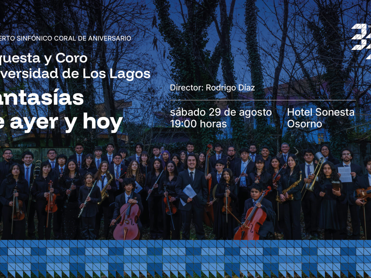 ULagos celebra sus 33 años con un gran concierto sinfónico coral que une cine, música y territorio