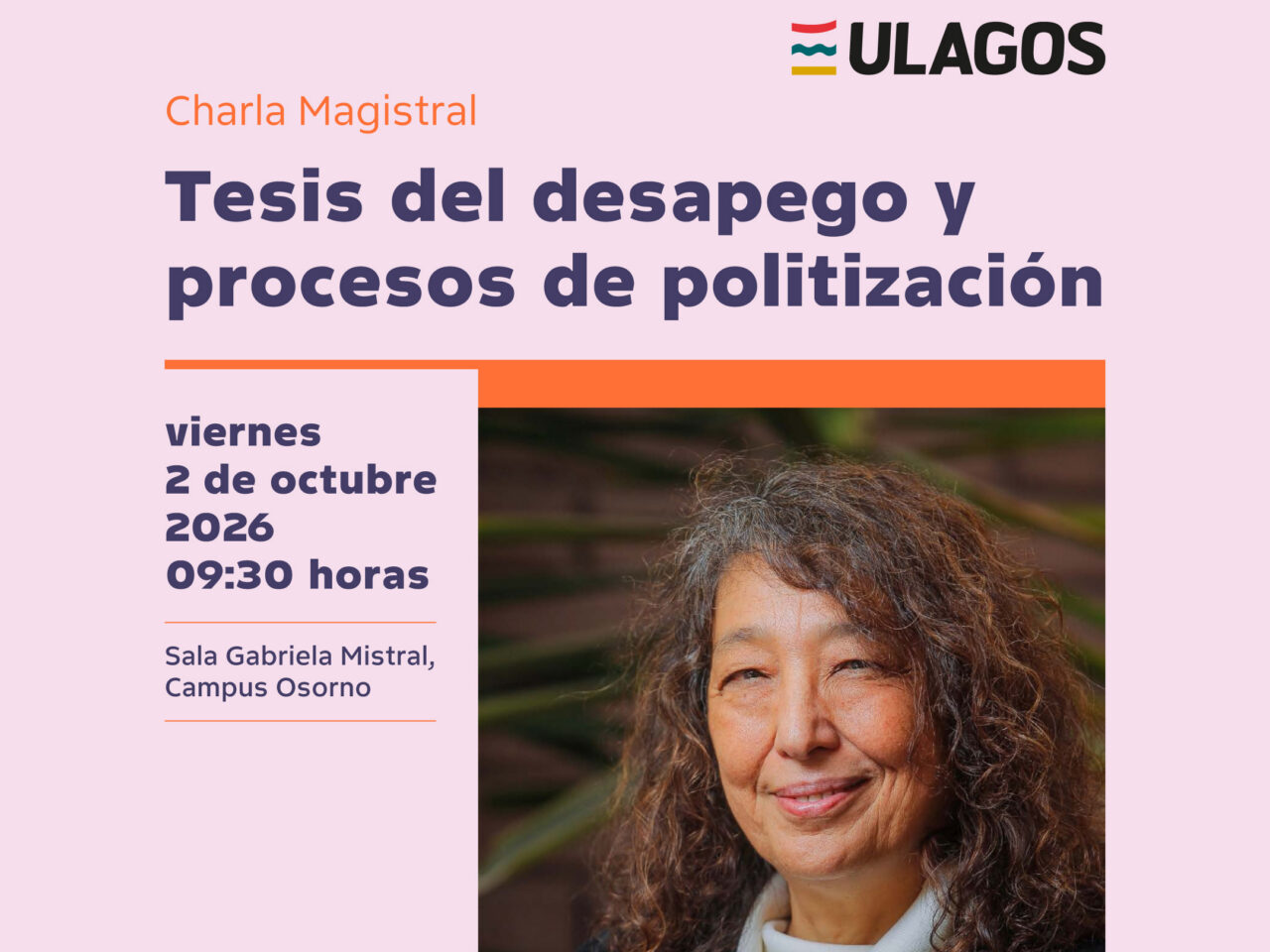Investigadora reconocida a nivel nacional e internacional desarrollará intensa agenda en la ULagos