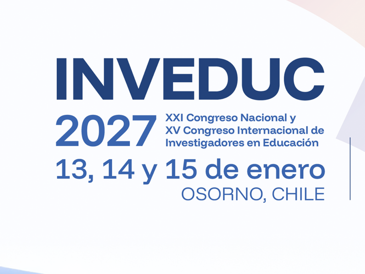Universidad de Los Lagos abre convocatoria para el prestigioso Congreso de Investigación Educativa INVEDUC 2027