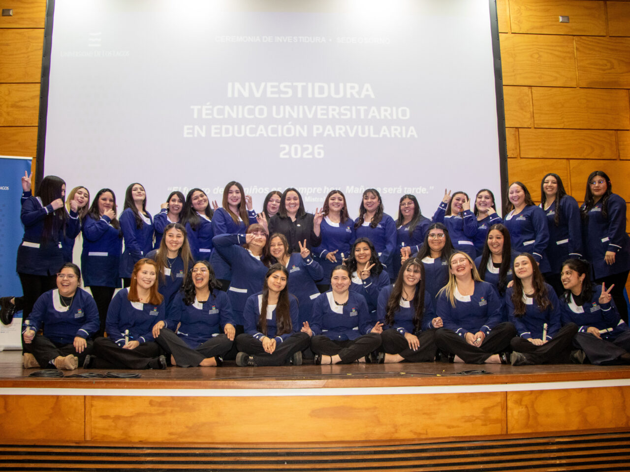 Ceremonia de la Luz marca el inicio de la inserción laboral temprana de estudiantes de Educación Parvularia