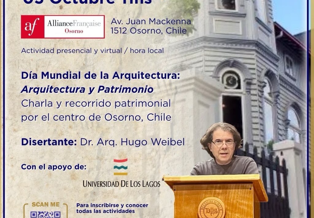 Académico ULagos dictará charla y guiará recorrido patrimonial en Osorno